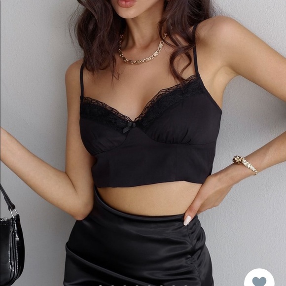 Princess Polly Tops - Old school love crop top princess Polly